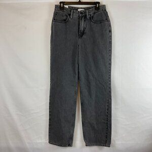 Good American Good 90s Relaxed Fit Jeans 4/27 Gray Muted Black
